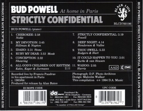 Bud Powell - Strictly Confidential (1994)