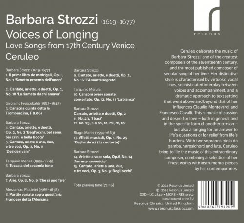 Ceruleo - Strozzi: Voices of Longing (2024) [Hi-Res] [Dolby Atmos]