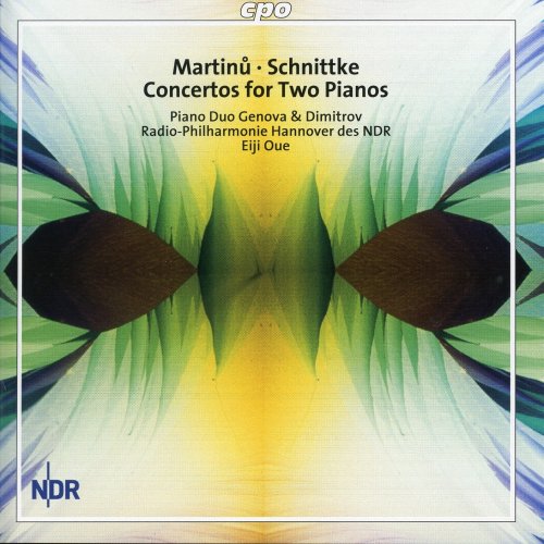 Kathrin Rabus, Aglika Genova, Liuben Dimitrov, Orchestre Philharmonique de la Radio NDR de Hannovre, Eiji Oue - Martinu & Schnittke: Concertos for 2 Pianos (2000)