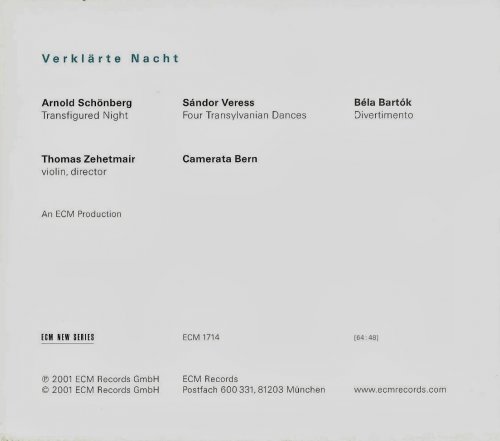 Thomas Zehetmair, Camerata Bern - Schönberg, Veress, Bartók: Verklärte Nacht (2001) CD-Rip