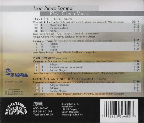 Jean Pierre Rampal - Benda, Stamitz & Rosetti: Flute Concertos (2002) CD-Rip