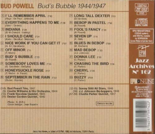 Bud Powell - Bud's Bubble 1944/1947 (2000)