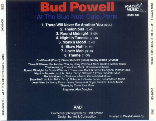 Bud Powell - At the Blue Note Cafe, Paris (1961)