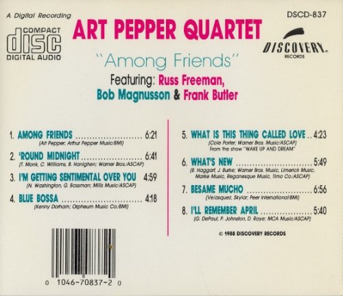 Art Pepper - Among Friends (1978) [1988]