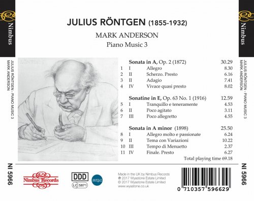 Mark Anderson - Röntgen: Piano Music, Vol. 3 (2017)