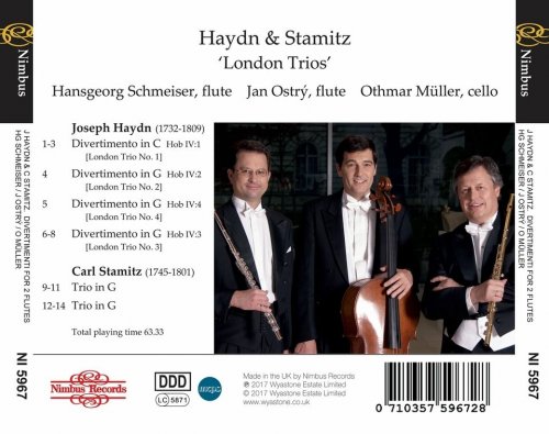 Hansgeorg Schmeiser, Jan Ostrý, Othmar Müller - Haydn & Stamitz: London Trios (2017)