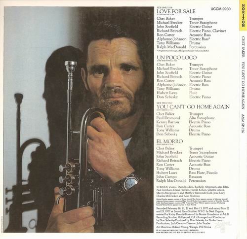 Chet Baker - You Can't Go Home Again (1977) CD Rip