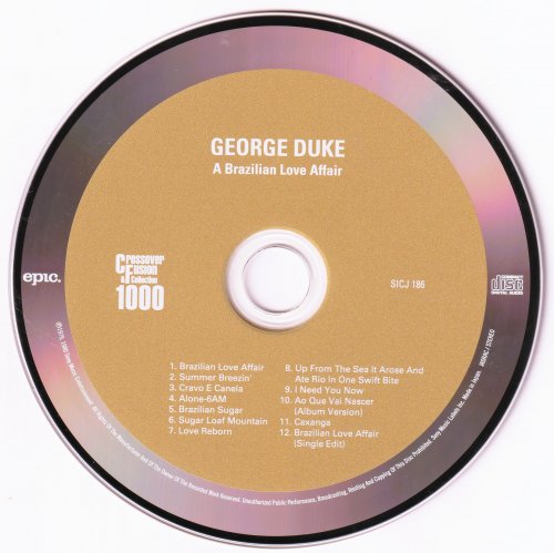 George Duke - A Brazilian Love Affair (1979) [2016 Crossover & Fusion Collection 1000]