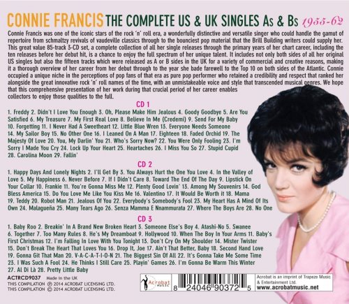 Connie Francis - The Complete Us & Uk Singles As & BS 1955-62, Vol. 1-2 (2014)