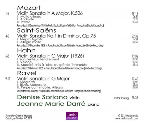 Denise Soriano - French Radio Recordings 1958-1960 (2013)