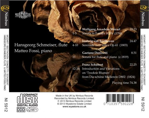 Hansgeorg Schmeiser, Matteo Fossi - Schubert: Variations On 'Trockne Blumen' (2013)