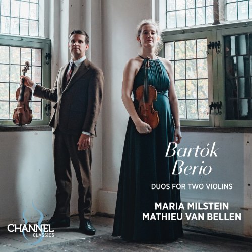 Maria Milstein & Mathieu van Bellen - Bartók & Berio: Duos for Two Violins (2025) [Hi-Res]