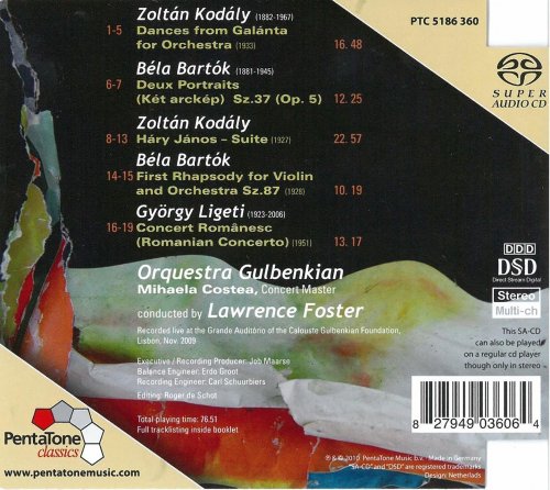 Lawrence Foster - Kodály, Bartók, Ligeti (2009) [SACD]