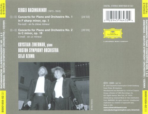 Krystian Zimerman, Seiji Ozawa, Boston Symphony Orchestra - Rachmaninov: Piano Concertos Nos. 1 & 2 (2003) CD-Rip